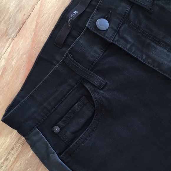 JOES JEANS Black THE SKINNY Faux Leather Tuxedo - Picture 5 of 5